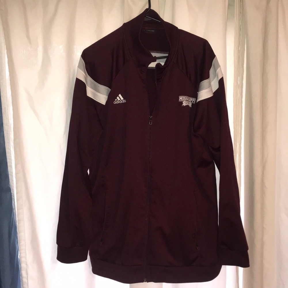 XL, Adidas Mississippi State zip-up jacket
